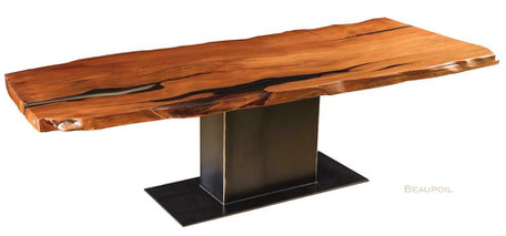 Kauri wood table, original dining table, ancient resin tree trunk, exclusive unique dining table unusual furniture, nature ancient high quality investment, special luxurious original wood