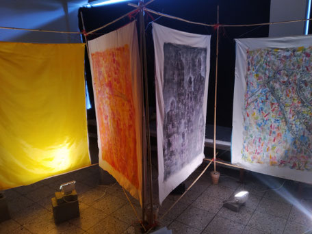 Instalaçao na exposiçao Last Picture Show, Kunsttreff Moosach, Munique