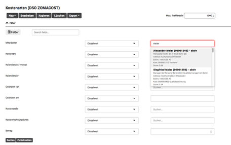 Easy search with NextTables