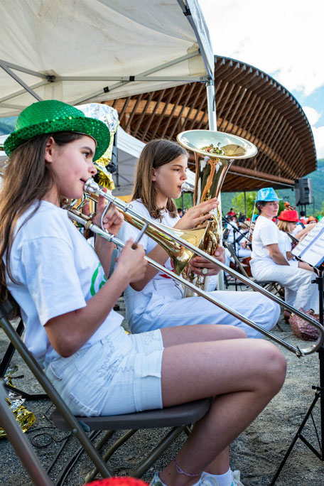 Ecole de musique EMC à Crolles – Grésivaudan : Pratique collective de trombone en orchestre.