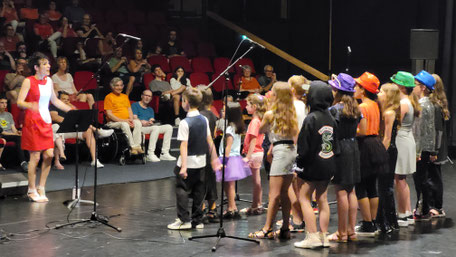 Ecole de musique EMC à Crolles – Grésivaudan : La chorale Les Tutti Cookies, lors de la répétition d’un concert. La chorale est ouverte à tous les enfants de primaire.