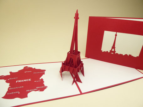 carte pop-up Tour Eiffel petit prix 5 €