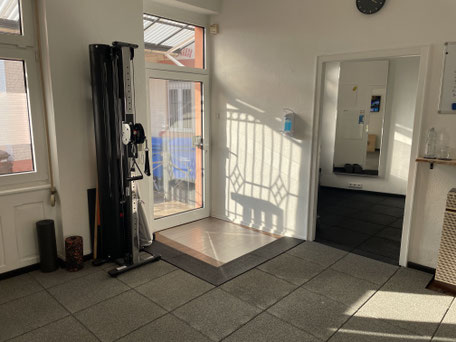 Eingang vom Personal Training Studio in der Heidelberg Weststadt