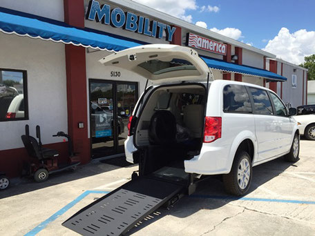 2016 Dodge Caravan with Rear Entry Ramp