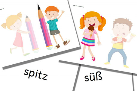 Bildkarten zur Sprachförderung für Kinder zum Ausdrucken - kostenlos