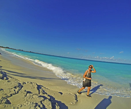 Turks et Caïcos /Providentiales /Baie de Grace (Grace bay beach) /Bahamas 