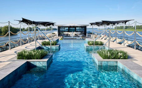 Pool auf dem Flusskreuzfahrtschiff MS Porto Mirante 2025