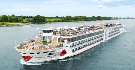 Rheinkreuzfahrtschiff A-ROSA SENA für Familien 2025