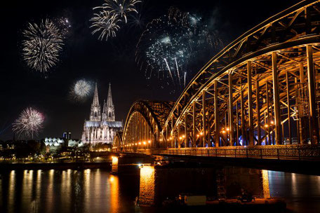 Silvesterfeuerwerk Köln 2025