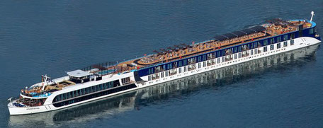 Luxus-Flusskreuzfahrtschiff AmaKristina 2025 auf der Rhône