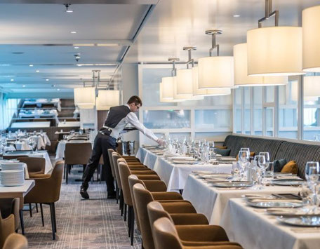 Restaurant auf dem Flusskreuzfahrtschiff MS Asara 2025