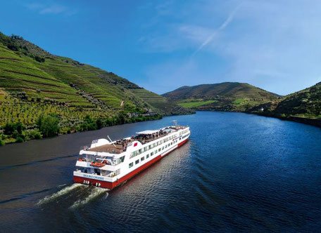 Das Flusskreuzfahrtschiff Douro Queen von nicko cruises 2025