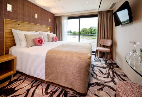 Außenkabine auf dem Flusskreuzfahrtschiff MS Edelweiss 2025