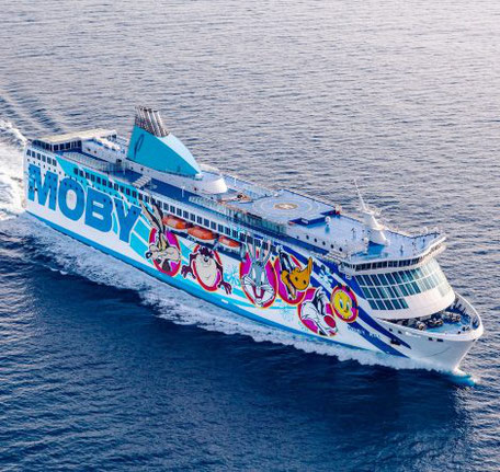 Fähre Moby Aki 2025