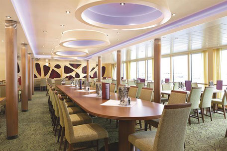 Restaurantbereich auf der A-ROSA SILVA 2025