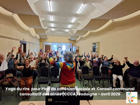 Yoga du rire- plan de cohésion sociale et CCCA Jodoigne 