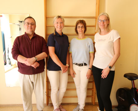 v.l.n.r.: Adriano Dias, Svenja Dammann, Antje Kernebeck, Heike Näwe