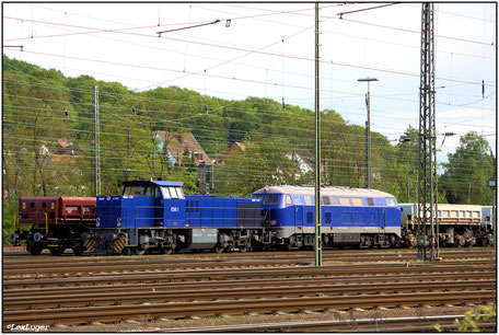 ESG 275 117-0 und 217 019-9 abgestellt in Saarbrücken, 09.05.2017   