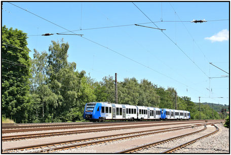 BR 622 Doppel unterwegs nach Saarbrücken, Landsweiler Reden den 08.07.2018 