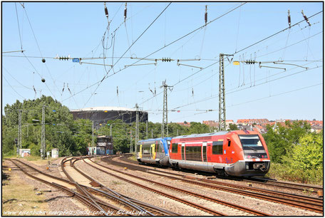 X73900 Doppeltraktion als Regionalzug Forbach-Saarbrücken, durchfährt Saarbrücker Saardamm, 14.06.2017 