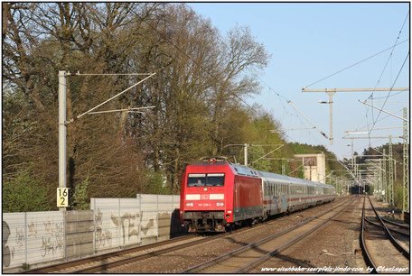 DB 101 139-4 mit einem IC aus Stuttgart in Rohrbach, 19.04.2018
