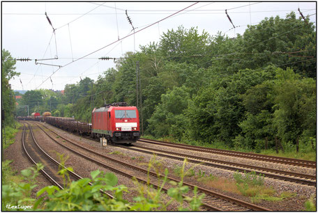 DB 186 337-2 mit einenm GZ in Saarbrücken-Ost, 04.06.2016