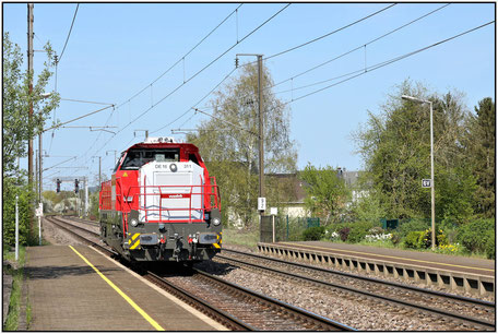 Die neue CFL Cargo Diesellok 4185 311-0 in Berchem, 20.04.2018