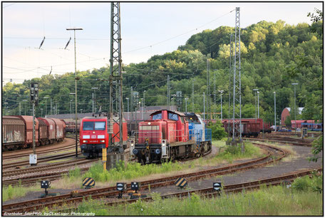 DB 294 756-2 rangiert mit der CFR 1595 in Saarbrücken, 09.06.2016 