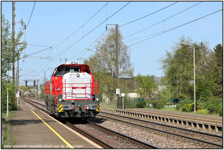 Die neue CFL Cargo Diesellok 4185 311-0 in Berchem, 20.04.2018 