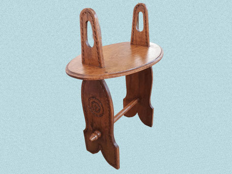 TAVOLINO IN ROVERE INTEGRO EPOCA XX SECOLO RESTAURATO