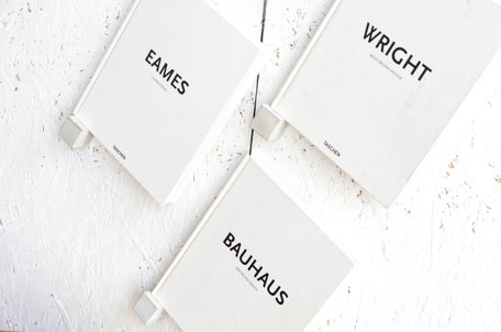 A modern concrete and backer twine book wall display diy