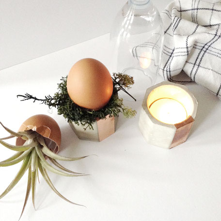 Concrete Copper Easter Decor Ideas by PASiNGA