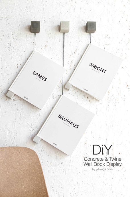 Minimal Concrete And Twine Magazine Or Book Holder DIY by PASiNGA