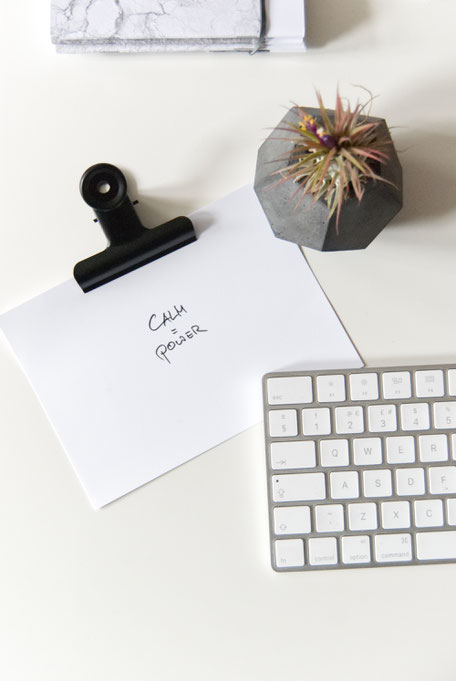 Free Inspirational Print Calm Is Power, hand lettered by PASiNGA