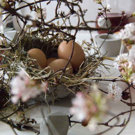 Concrete Diamond Easter Table  Decor Accent