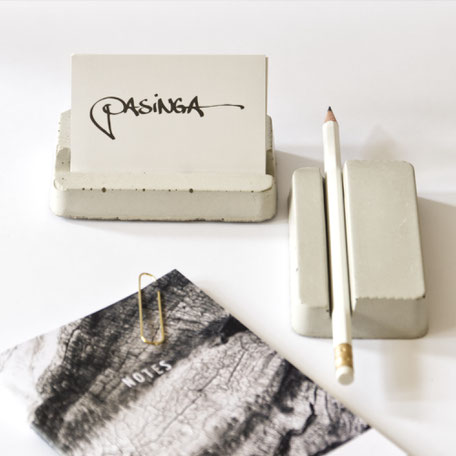 Minimal Concrete Business Card Or Pencil Holder By PASiNGA