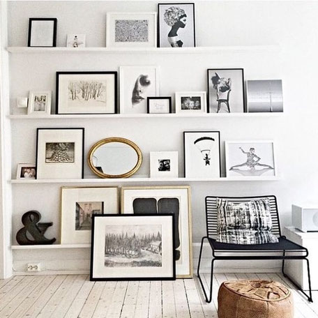 Art Shelf Styling Idea, image via Pinterest