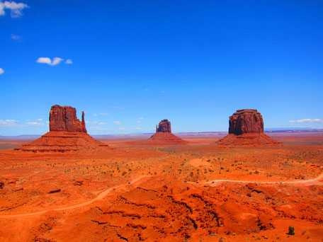 Blick von der Aussichtsplattform im Monument Valley