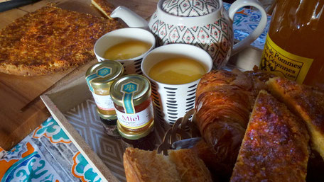 Petit déjeuner chambre d'hôte Gite de liou Cevennes