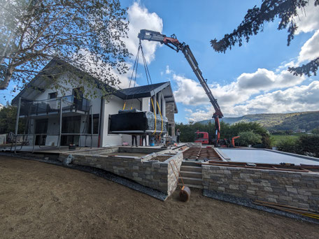 Suivi de chantier d'aménagement payasger, à Aix les Bains, en Savoie.