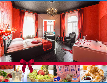 Hotel Urania Champagner Wien Obstkorb Manner Romantik Whirlpool