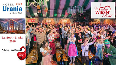 Wiener Wiesn-Feat 2016 - auf die Wiesn Übernachtung im Hotel Romantikhotel Urania Wien Vienna, 1030 Wien, Prater Nähe, Messe Wien