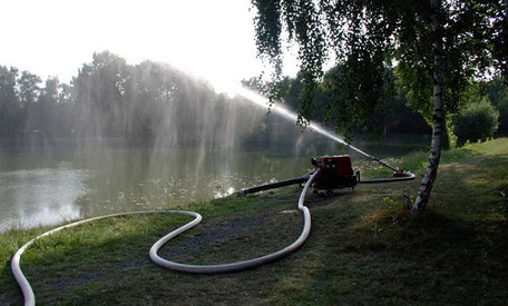 Bewässerung der Kieswäsche in Wetzlar-Naunheim