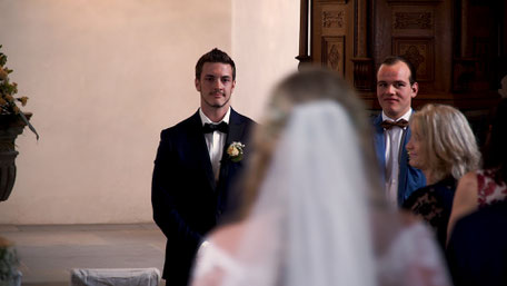 Hochzeitsvideo Szene - Der erste Blick