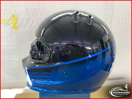 カスタムペイント ヘルメット,ヘルメット塗装,キャンディー塗装, グラデーション塗装