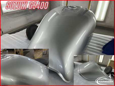 カスタムペイントバイク旧車,スズキGS400,レストア