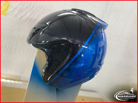 カスタムペイントハーレー,ヘルメット塗装,キャンディー塗装,グラデーション塗装