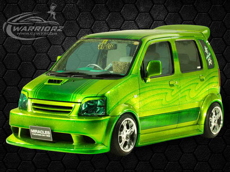 スズキワゴンR,カスタムカー,ローライダー,フレーク塗装,キャンディー 塗装,パール塗装,エアーブラシペイント,ミューラル,ソウルペイント ,カスタムペイント ,ウォーリアーズ