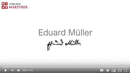 Aktuell im Internet: ein wunderbarer Film (ca. 10 Minuten) über das Leben und Sterben Eduard Müllers. Besonders berührend ist, dass es Schülerinnen und Schüler sind, die Zitate aus seinen Briefen vorlesen. 
