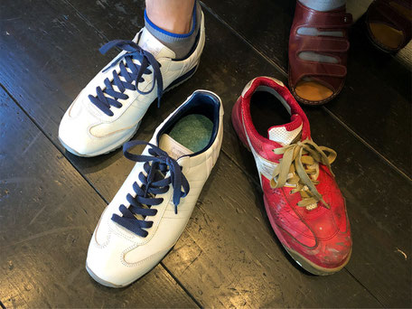 左:普段履き用の靴 右:お仕事用の靴 写真撮影ありがとうございました!